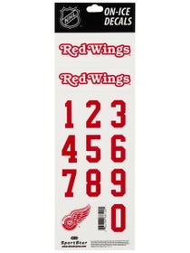 NHL Decal Set Detroit Red Wings White Helmet