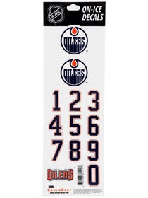 NHL Decal Set Edmonton Oilers White Helmet