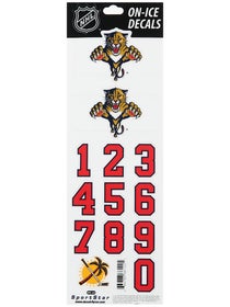 NHL Decal Set Florida Panthers White Helmet