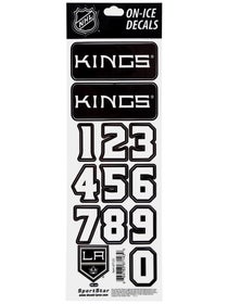 NHL Decal Set Los Angeles Kings Black Helmet