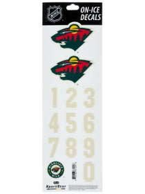 NHL Decal Set Minnesota Wild Green Helmet