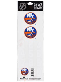 NHL Decal Set NY Islanders Royal Helmet