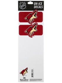 NHL Decal Set Arizona Coyotes Maroon Helmet