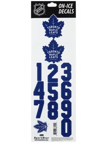 NHL Decal Set Toronto Maple Leafs White Helmet