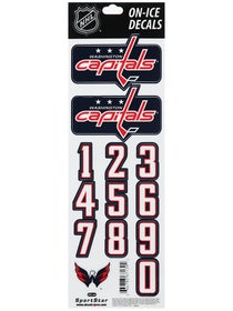 NHL Decal Set Washington Capitals Navy Helmet