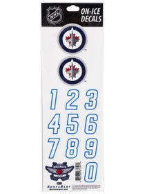 NHL Decal Set Winnipeg Jets Navy Helmet