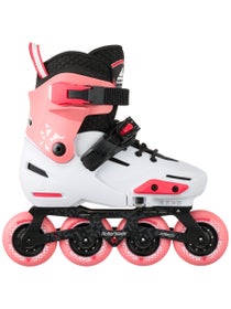 Rollerblade Apex Adjustable Skates - Platinum/Coral