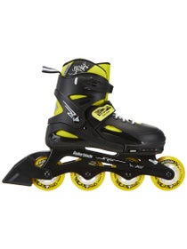 Rollerblade Fury Adjustable Skates - Black/Yellow