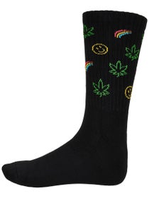 Sock It to Me Athletic Ribbed Crew Socks