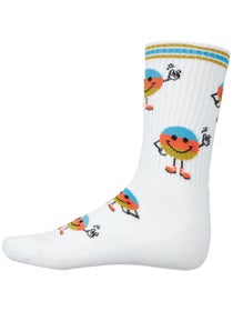 Sock It to Me This Is My Happy Face Ribbed Crew Socks