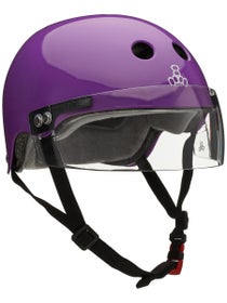 Triple 8 Sweatsaver Visor Purple Glossy S/M