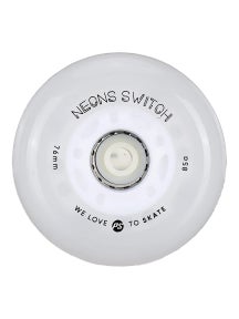 Powerslide Neons Switch 7-Color LED Wheel 72-80mm - 4pk