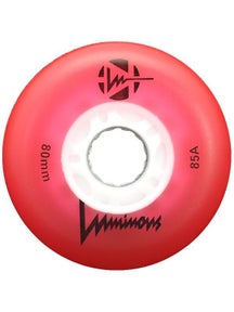 Luminous LED Light Up 72mm Inline Wheels 4pk