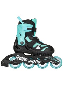 Rollerblade Microblade Adjustable Skates - Blk/Lt Blue