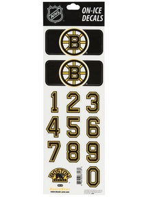 NHL Decal set  Boston Bruins Black Helmet 