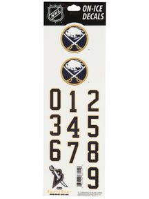 NHL Decal set  Buffalo Sabres White Helmet 
