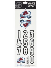 NHL Decal set  Colorado Avalanche Black Helmet 