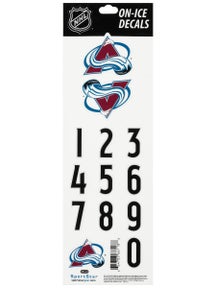 NHL Decal set  Colorado Avalanche White Helmet 