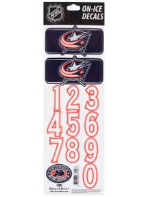 NHL Decal set  Columbus Blue Jackets Navy Helmet 