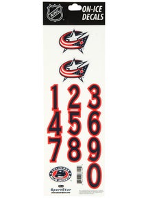NHL Decal set  Columbus Blue Jackets White Helmet 
