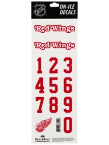 NHL Decal set  Detroit Red Wings White Helmet 