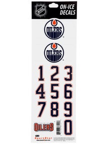 NHL Decal set  Edmonton Oilers White Helmet 