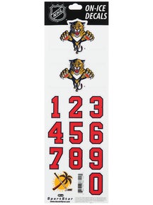 NHL Decal set  Florida Panthers White Helmet 