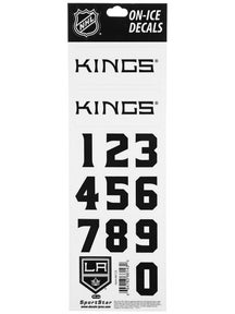 NHL Decal set  Los Angeles Kings White Helmet 