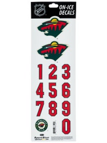 NHL Decal set  Minnesota Wild White Helmet 