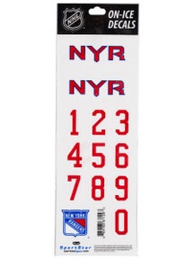 NHL Decal set  NY Rangers Royal Helmet 