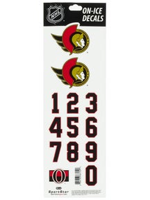 NHL Decal set  Ottawa Senators White Helmet 