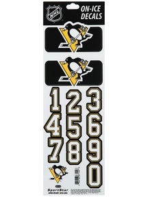 NHL Decal set  Pittsburgh Penguins Black Helmet 