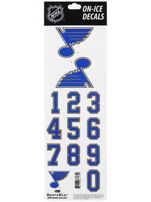 NHL Decal set  St. Louis Blues White Helmet 