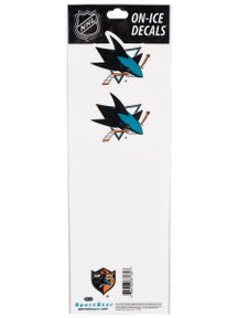 NHL Decal set  San Jose Sharks Black Helmet 