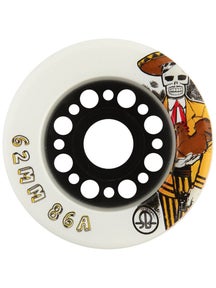RollerBones Day of the Dead Wheels White 4pk
