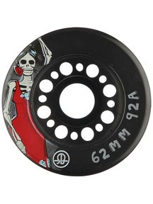 RollerBones Day of the Dead Wheels Black 4pk