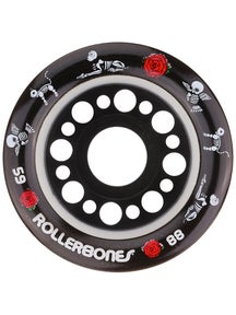 RollerBones Pet Day of the Dead Wheels White 4pk