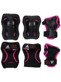 Rollerblade Jr Blk/Pnk Skate Gear Protective - 3pk