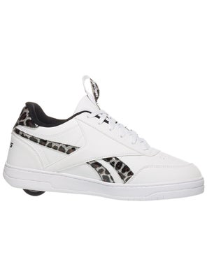 Heelys Reebok CL Court Low Shoes Wht/Blk/Snow Leopard Inline