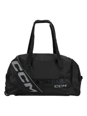 CCM 370 Player Basic Wheeled Bag 33” – Borsa Con Ruote Per Hockey, Poliestere Rinforzato, Colore Nero/Bianco