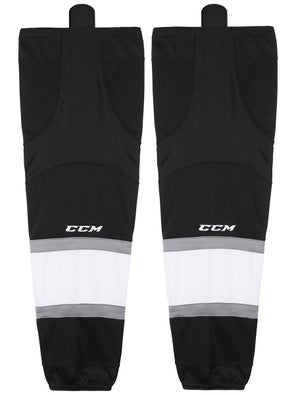 Adidas Los Angeles Jr. Kings Mesh Hockey Socks in Home (Black/White) Size Youth Large/X-Large