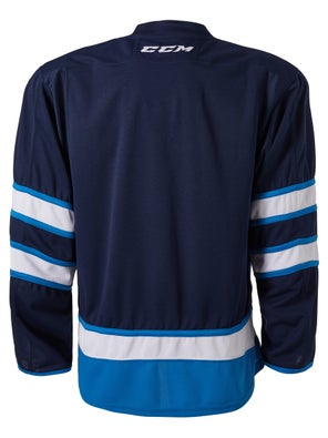 Vintage Winnipeg Jets #88 NHL Hockey Jersey Sz L Blue Canada Back Screening