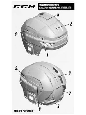 Custom helmet stickers