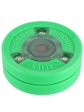 Green Biscuit ALIEN Training Hockey Puck