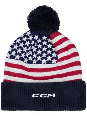 CCM 4 Nations Cup USA Pom Knit\Beanie - Senior