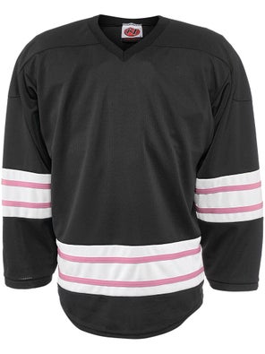 Pink/Black/Grey Blank Ice Roller Hockey Jerseys Design | YoungSpeeds