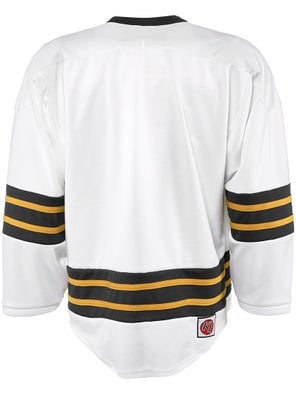 Custom Hockey Jersey Aqua White-Yellow Hockey Lace Neck Jersey Men's Size:2XL