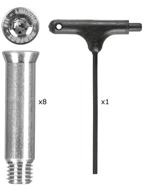 Luigino Axle Kit 8mm Axles & Hex Tool