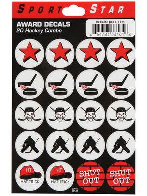 Hockey Helmet Logo Decal Set