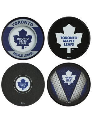 NHL Toronto Maple Leafs Hockey Puck Drink Coasters, 4-pk